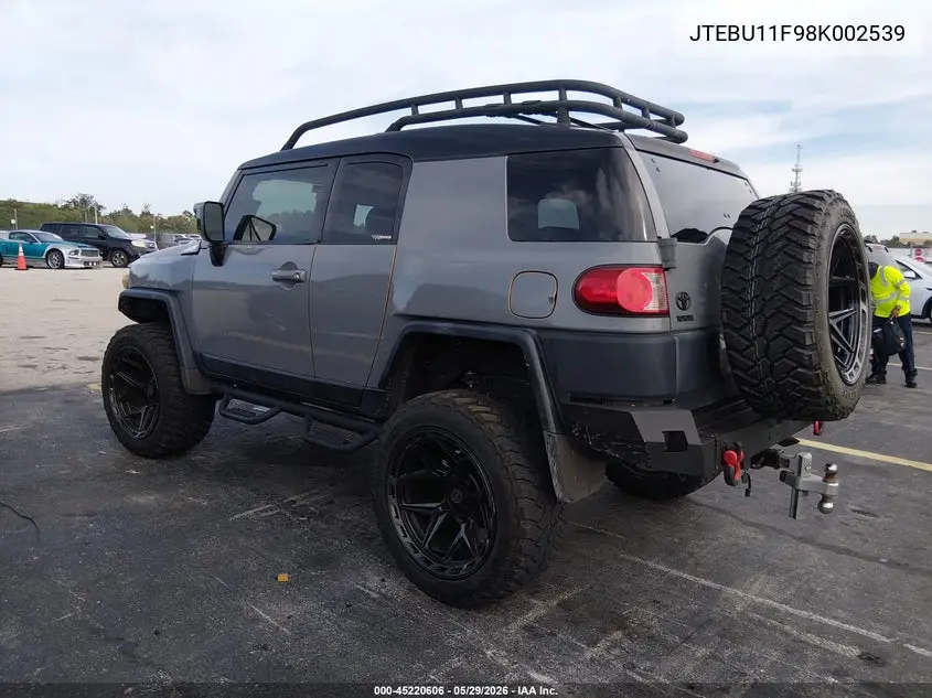 2008 Toyota Fj Cruiser VIN: JTEBU11F98K002539 Lot: 45220606