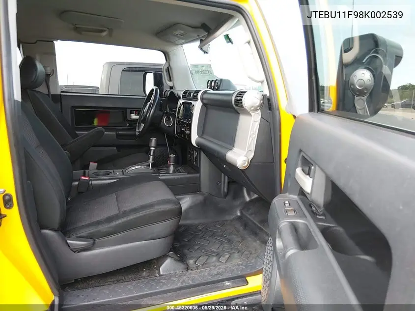 2008 Toyota Fj Cruiser VIN: JTEBU11F98K002539 Lot: 45220606