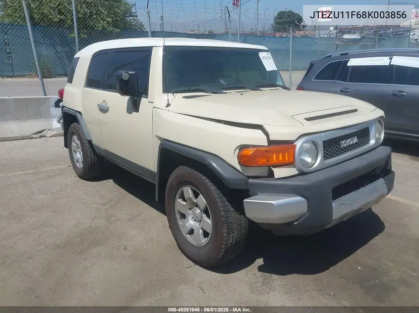2008 Toyota Fj Cruiser VIN: JTEZU11F68K003856 Lot: 45261946