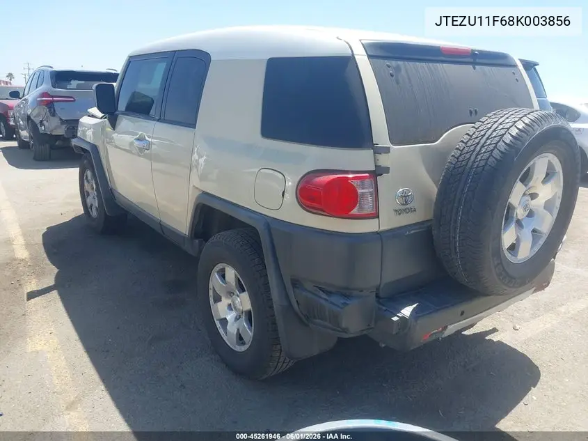 2008 Toyota Fj Cruiser VIN: JTEZU11F68K003856 Lot: 45261946