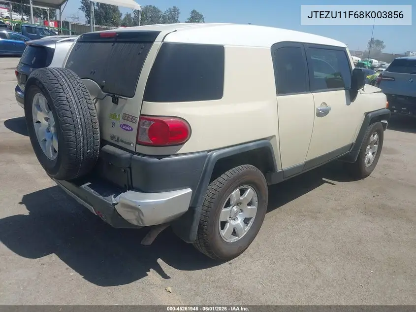 2008 Toyota Fj Cruiser VIN: JTEZU11F68K003856 Lot: 45261946