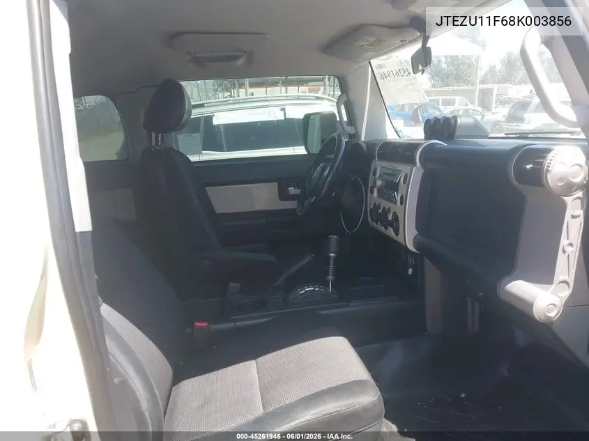 2008 Toyota Fj Cruiser VIN: JTEZU11F68K003856 Lot: 45261946