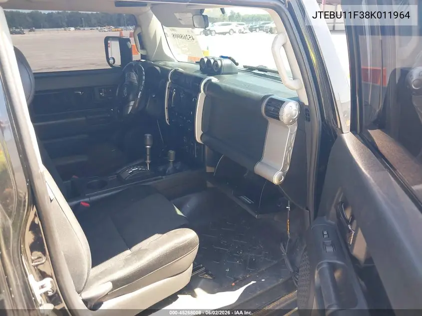 2008 Toyota Fj Cruiser VIN: JTEBU11F38K011964 Lot: 45268008