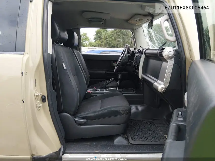 2008 Toyota Fj Cruiser VIN: JTEZU11FX8K005464 Lot: 45291086