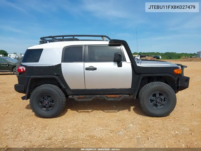 2008 Toyota Fj Cruiser VIN: JTEBU11FX8K027479 Lot: 45294115