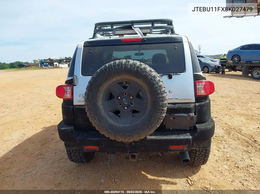 2008 Toyota Fj Cruiser VIN: JTEBU11FX8K027479 Lot: 45294115