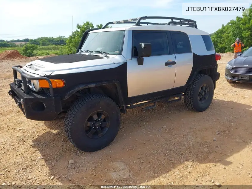 2008 Toyota Fj Cruiser VIN: JTEBU11FX8K027479 Lot: 45294115
