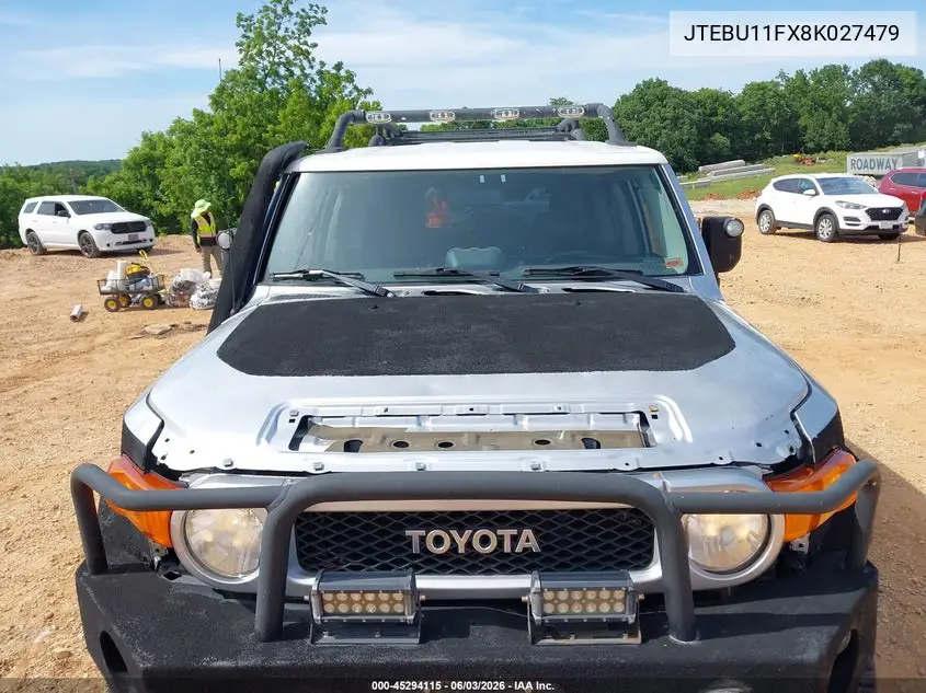 2008 Toyota Fj Cruiser VIN: JTEBU11FX8K027479 Lot: 45294115