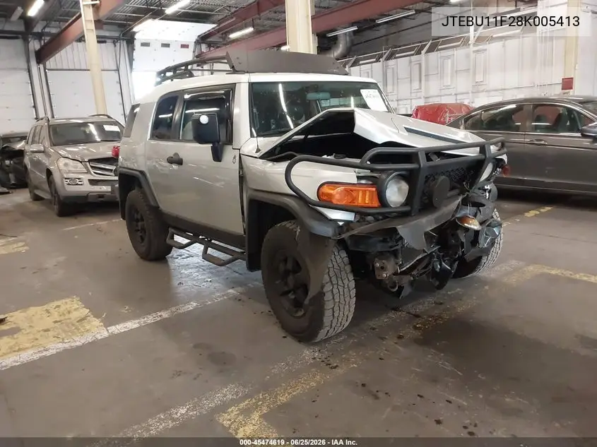 2008 Toyota Fj Cruiser VIN: JTEBU11F28K005413 Lot: 45474619