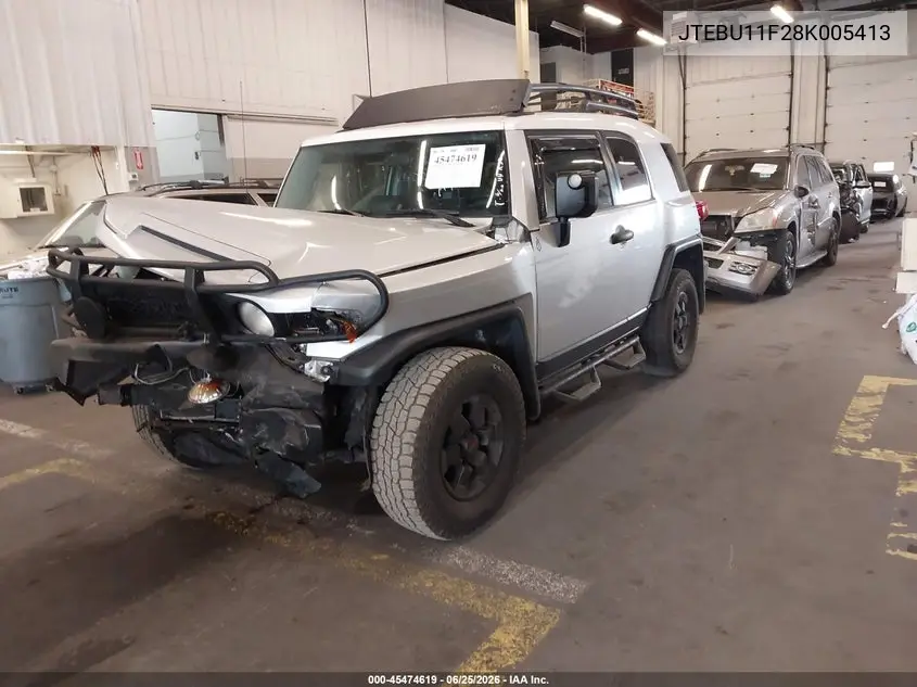 2008 Toyota Fj Cruiser VIN: JTEBU11F28K005413 Lot: 45474619