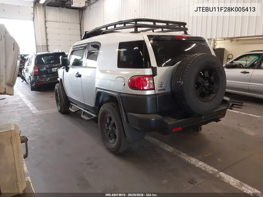 2008 Toyota Fj Cruiser VIN: JTEBU11F28K005413 Lot: 45474619