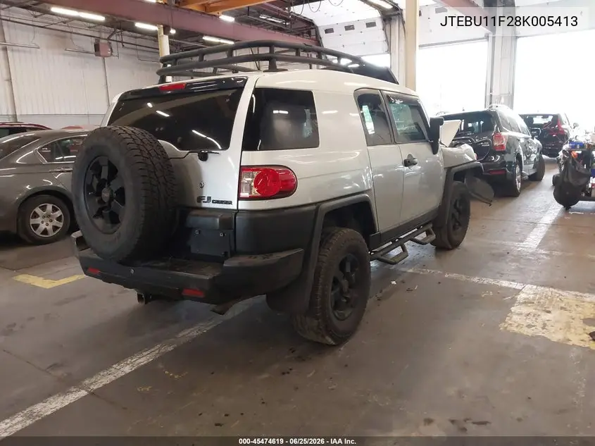 2008 Toyota Fj Cruiser VIN: JTEBU11F28K005413 Lot: 45474619