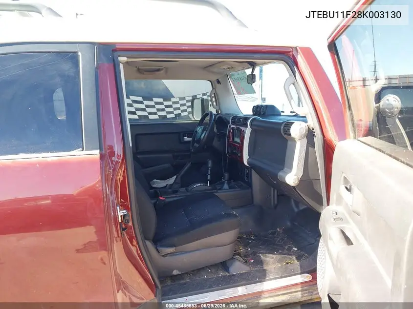 2008 Toyota Fj Cruiser VIN: JTEBU11F28K003130 Lot: 45485653