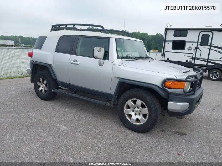 2008 Toyota Fj Cruiser VIN: JTEBU11F28K015570 Lot: 45545004