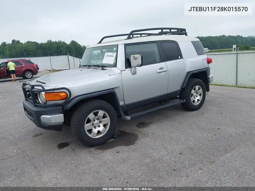 2008 Toyota Fj Cruiser VIN: JTEBU11F28K015570 Lot: 45545004