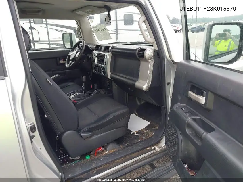 2008 Toyota Fj Cruiser VIN: JTEBU11F28K015570 Lot: 45545004