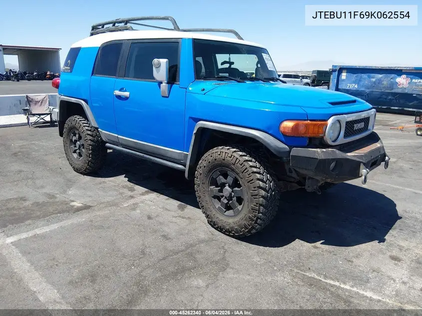 2009 Toyota Fj Cruiser VIN: JTEBU11F69K062554 Lot: 45262340