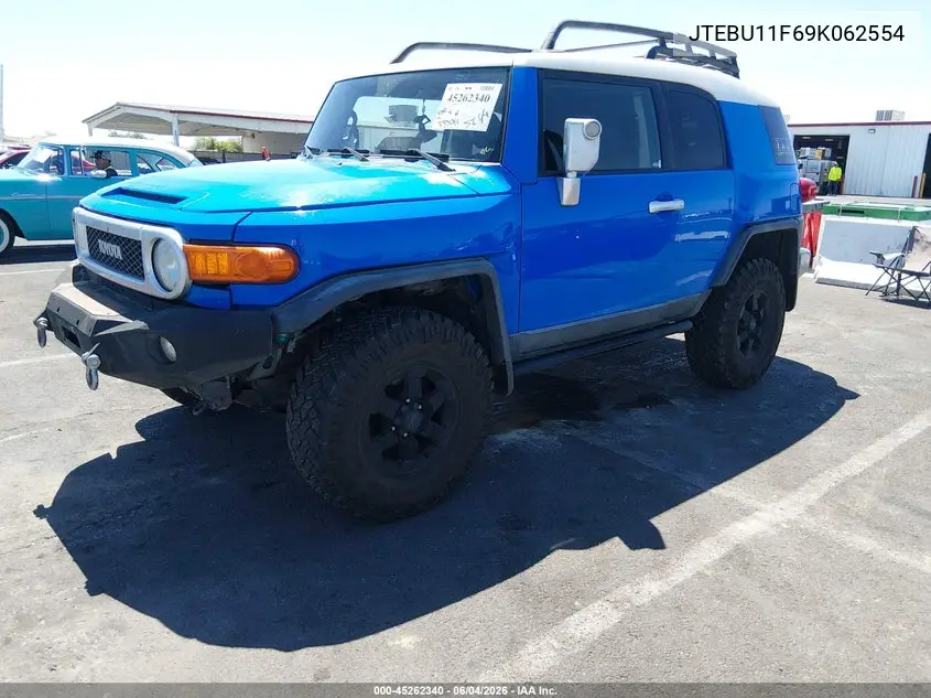 2009 Toyota Fj Cruiser VIN: JTEBU11F69K062554 Lot: 45262340