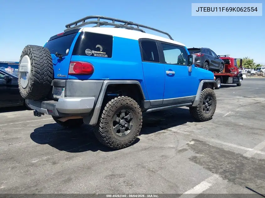 2009 Toyota Fj Cruiser VIN: JTEBU11F69K062554 Lot: 45262340