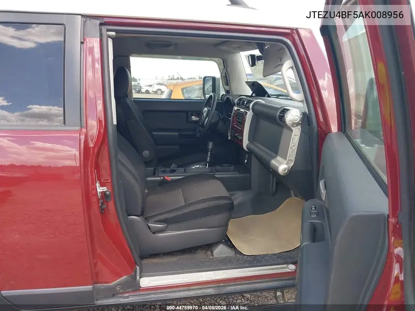 2010 Toyota Fj Cruiser VIN: JTEZU4BF5AK008956 Lot: 44789970