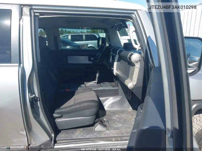 2010 Toyota Fj Cruiser VIN: JTEZU4BF3AK010298 Lot: 44791349