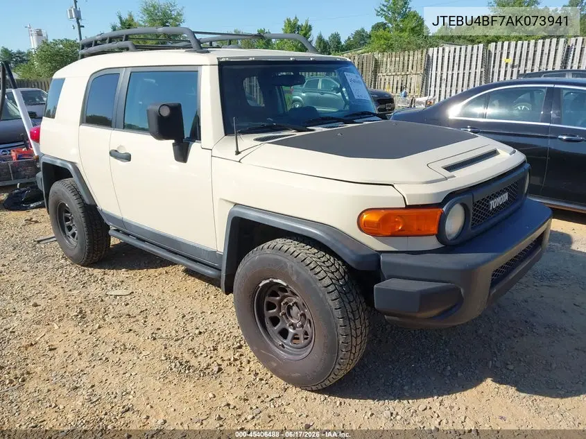 2010 Toyota Fj Cruiser VIN: JTEBU4BF7AK073941 Lot: 45406488