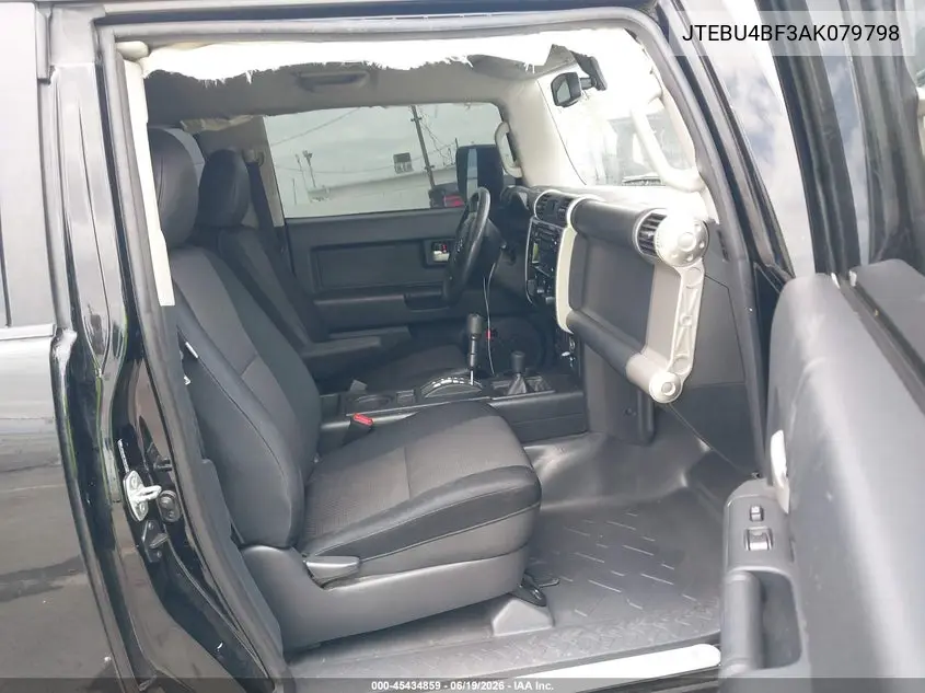 2010 Toyota Fj Cruiser VIN: JTEBU4BF3AK079798 Lot: 45434859