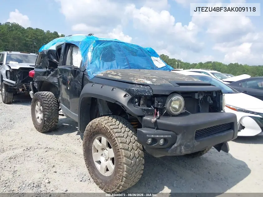 2010 Toyota Fj Cruiser VIN: JTEZU4BF3AK009118 Lot: 45440473