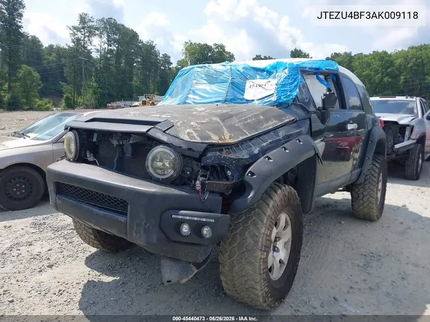 2010 Toyota Fj Cruiser VIN: JTEZU4BF3AK009118 Lot: 45440473