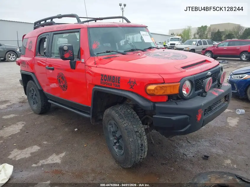2012 Toyota Fj Cruiser VIN: JTEBU4BF5CK128244 Lot: 44763944
