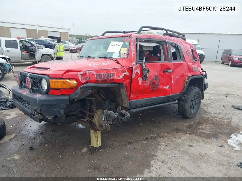 2012 Toyota Fj Cruiser VIN: JTEBU4BF5CK128244 Lot: 44763944