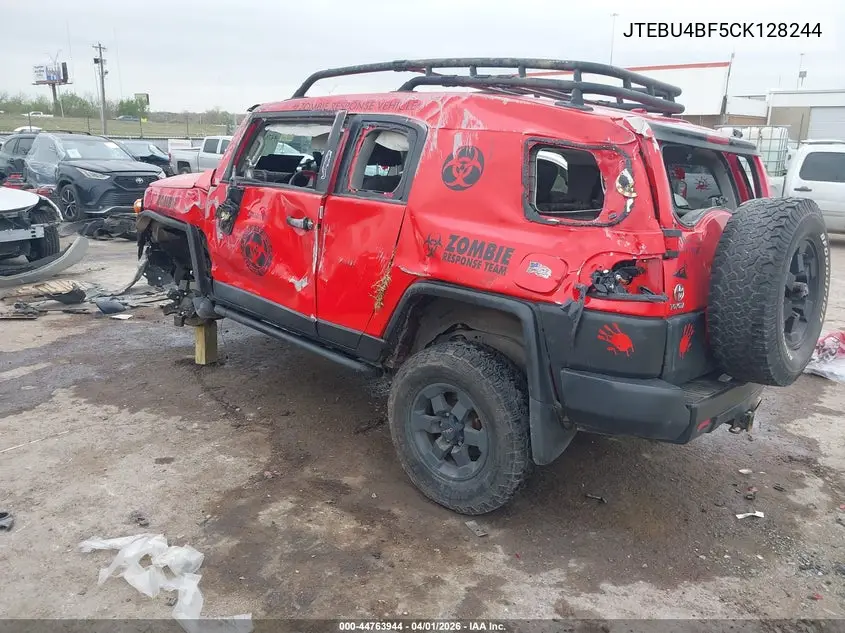 2012 Toyota Fj Cruiser VIN: JTEBU4BF5CK128244 Lot: 44763944