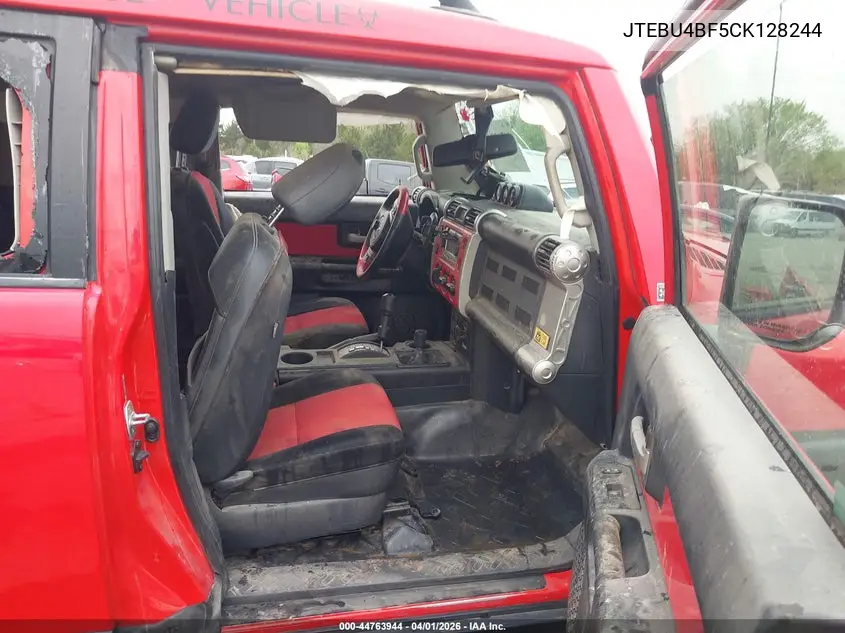 2012 Toyota Fj Cruiser VIN: JTEBU4BF5CK128244 Lot: 44763944