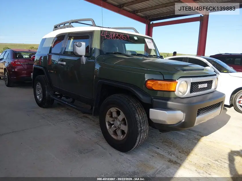 2012 Toyota Fj Cruiser VIN: JTEBU4BF6CK139883 Lot: 45183867
