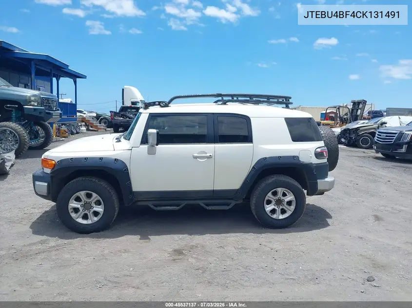 2012 Toyota Fj Cruiser VIN: JTEBU4BF4CK131491 Lot: 45537137