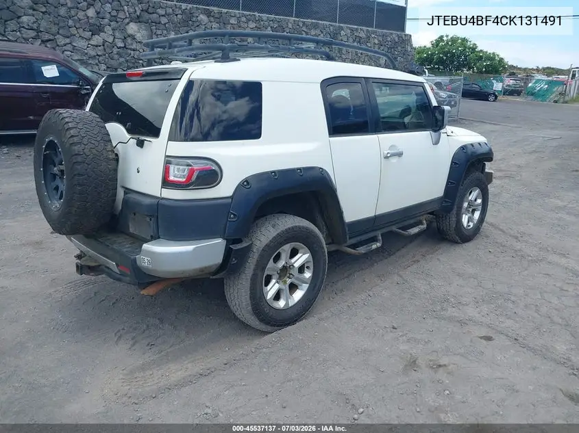 2012 Toyota Fj Cruiser VIN: JTEBU4BF4CK131491 Lot: 45537137