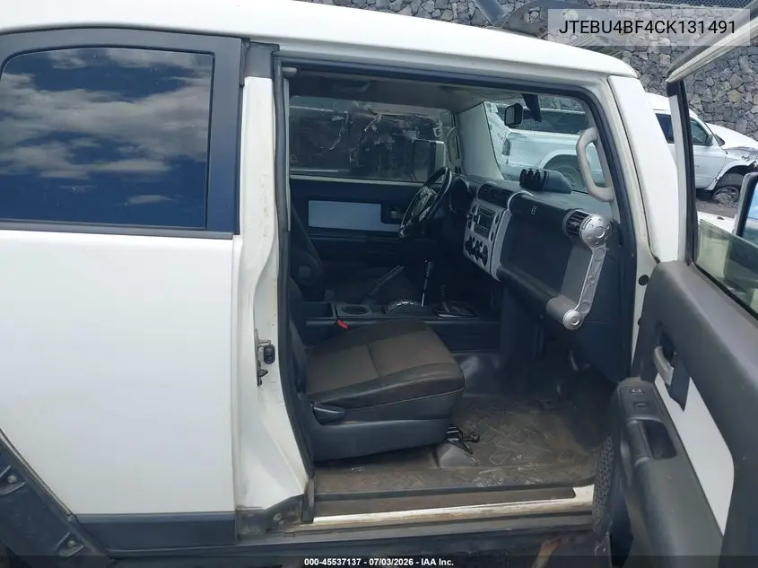 2012 Toyota Fj Cruiser VIN: JTEBU4BF4CK131491 Lot: 45537137