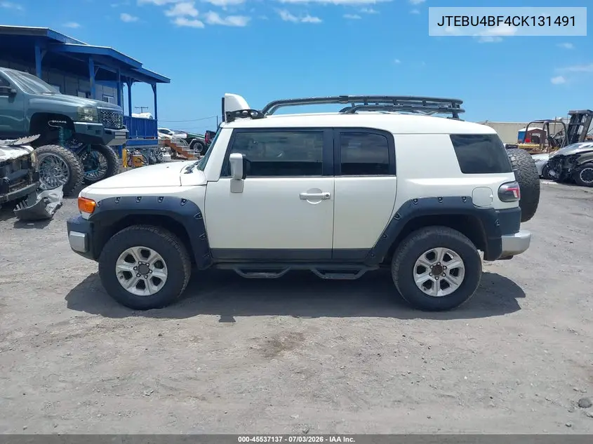 2012 Toyota Fj Cruiser VIN: JTEBU4BF4CK131491 Lot: 45537137