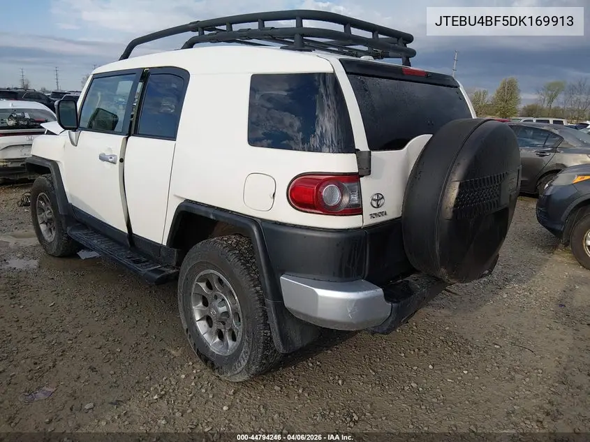 2013 Toyota Fj Cruiser VIN: JTEBU4BF5DK169913 Lot: 44794246