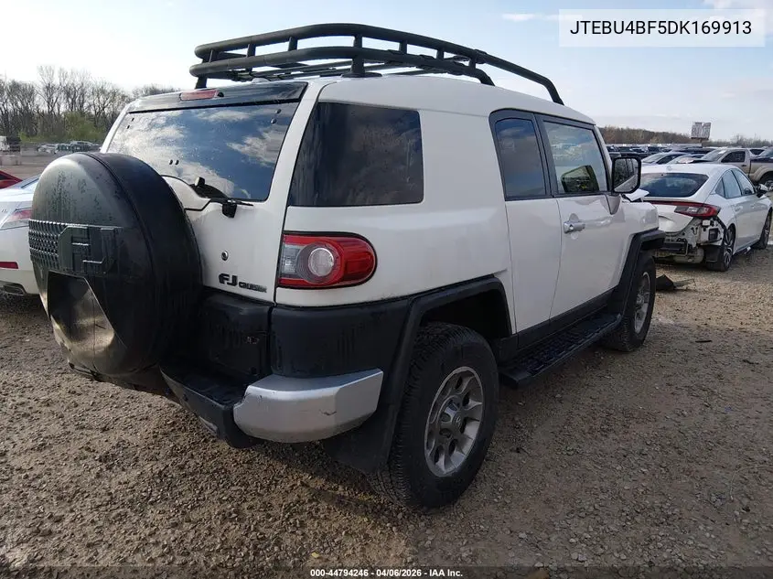 2013 Toyota Fj Cruiser VIN: JTEBU4BF5DK169913 Lot: 44794246