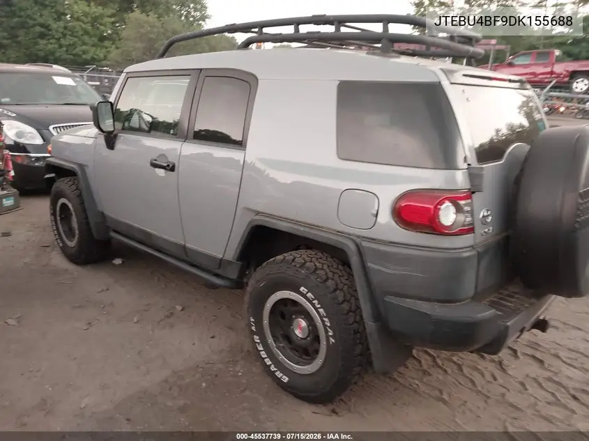 2013 Toyota Fj Cruiser VIN: JTEBU4BF9DK155688 Lot: 45537739