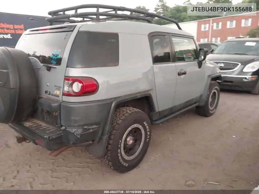 2013 Toyota Fj Cruiser VIN: JTEBU4BF9DK155688 Lot: 45537739