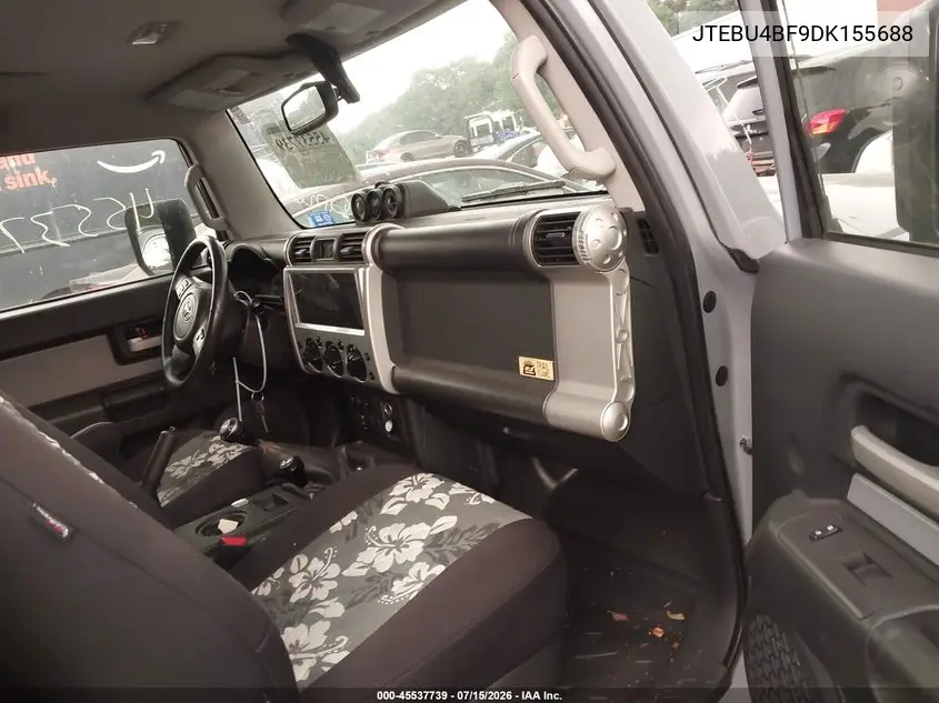 2013 Toyota Fj Cruiser VIN: JTEBU4BF9DK155688 Lot: 45537739