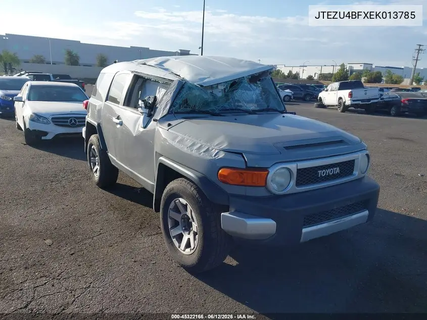 2014 Toyota Fj Cruiser VIN: JTEZU4BFXEK013785 Lot: 45322166