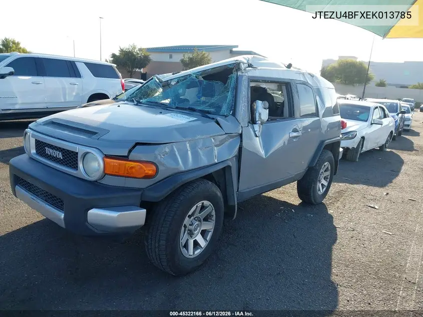 2014 Toyota Fj Cruiser VIN: JTEZU4BFXEK013785 Lot: 45322166