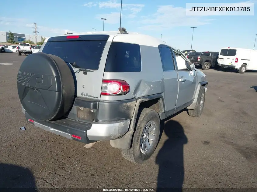2014 Toyota Fj Cruiser VIN: JTEZU4BFXEK013785 Lot: 45322166