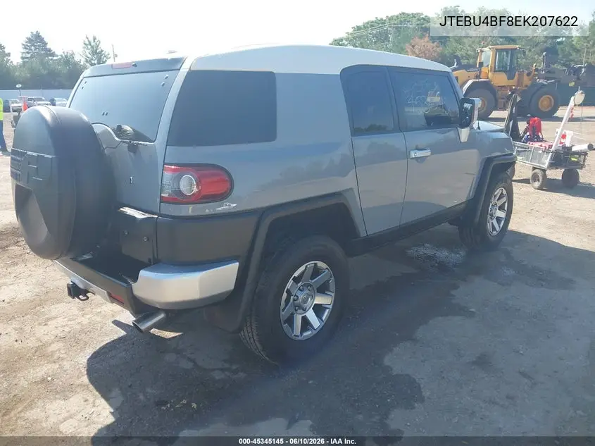 2014 Toyota Fj Cruiser VIN: JTEBU4BF8EK207622 Lot: 45345145