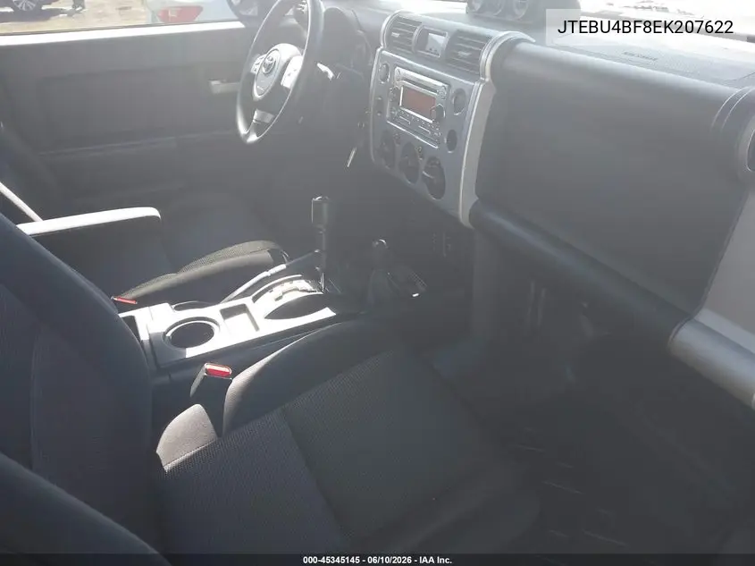 2014 Toyota Fj Cruiser VIN: JTEBU4BF8EK207622 Lot: 45345145