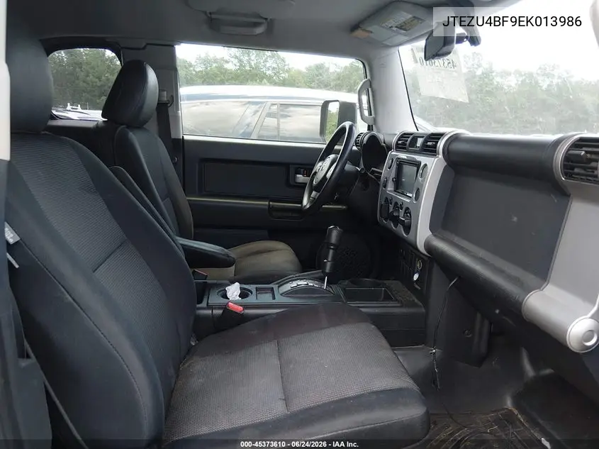 2014 Toyota Fj Cruiser VIN: JTEZU4BF9EK013986 Lot: 45373610