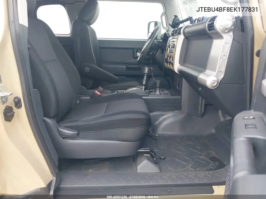 2014 Toyota Fj Cruiser VIN: JTEBU4BF8EK177831 Lot: 45551329